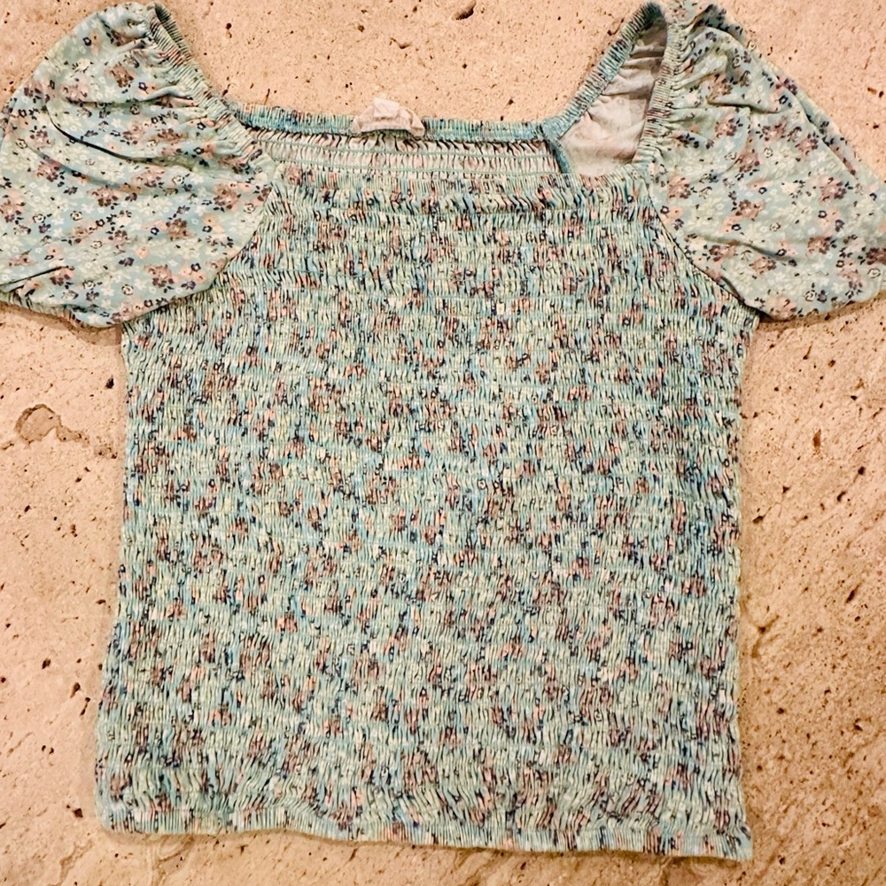 Ten-Sixty Sherman Girls Med- Mint ruffle sleeve